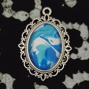 Handmade Oval Pendant Necklace
